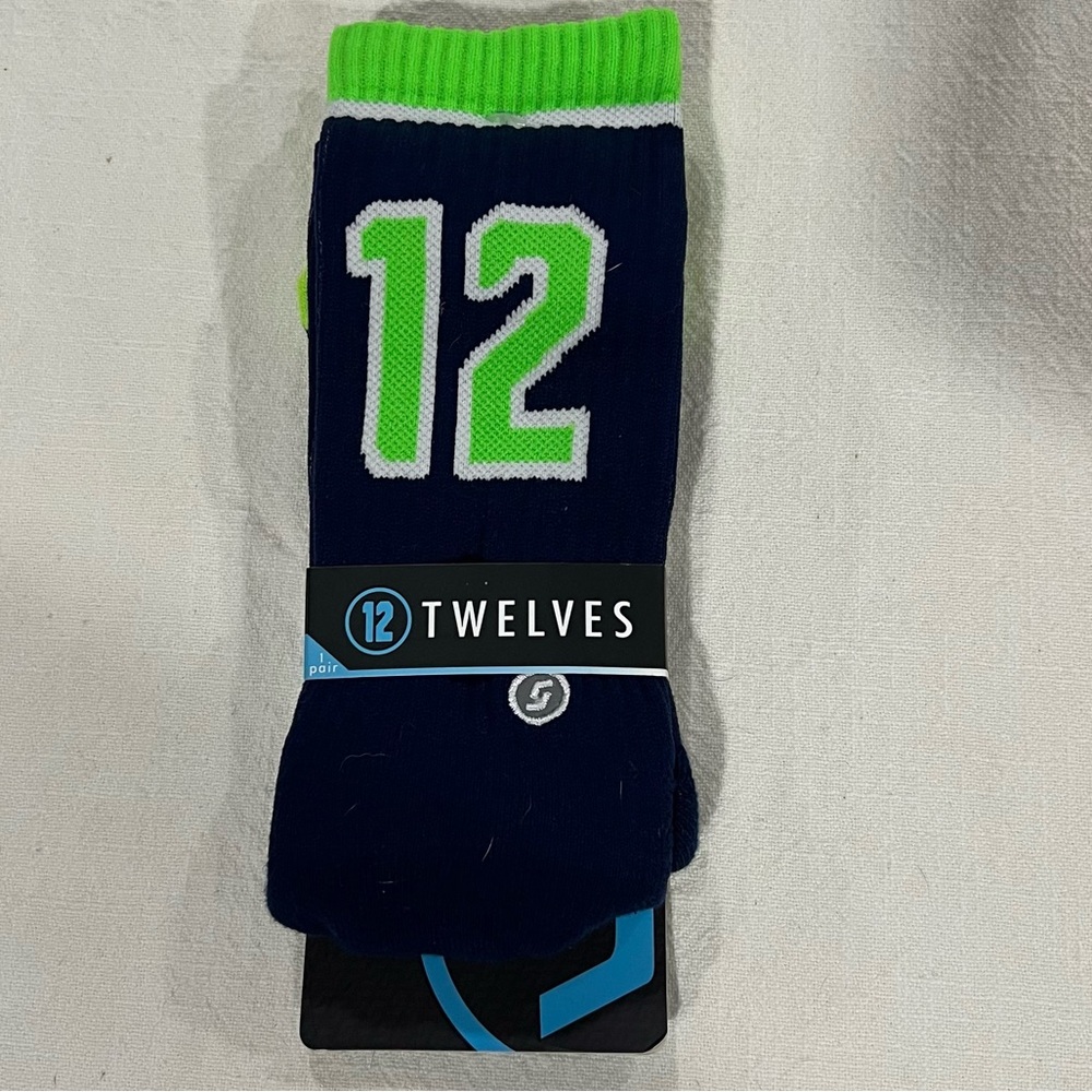 Seattle Seahawks 12 Athletic Crew Socks